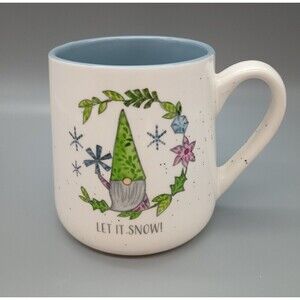 Peppermint & Pine Mug Let It Snow Mug Large Speckled